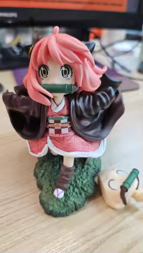 Spy x Family x Demon Slayer: Anya Forger Nezuko Cosplay Ver. Non-Scale Figure