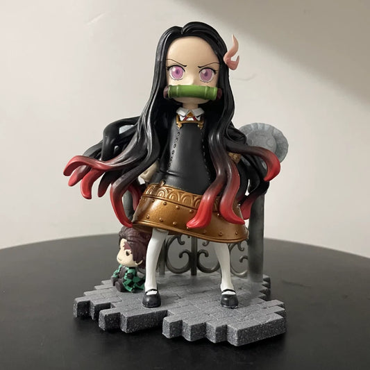 Demon Slayer x Spy x Family: Nezuko Kamado Anya Cosplay Ver. 1/12 Scale Figure