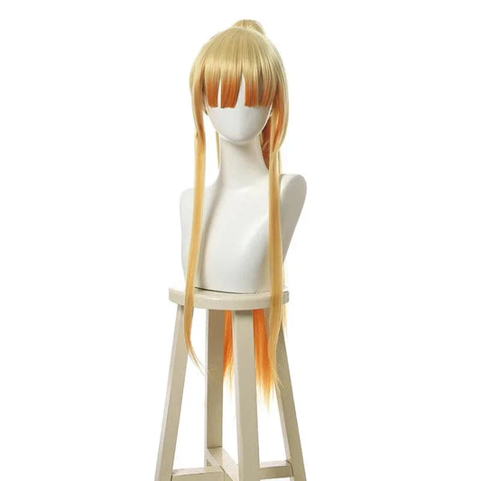 Zenitsu Agatsuma Long Hair Wig Demon Slayer Cosplay 37" Heat Resistant - Synthetic