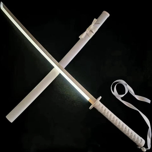Led Luminous Bleach Katana Ichigo Rukia Replica Sword Cosplay Light-Up Accessory 41"