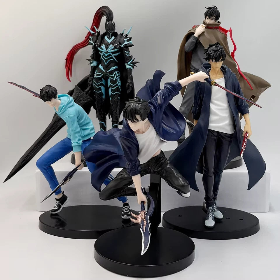 Solo Leveling: Sung Jinwoo Dual Daggers Long Coat Ver. 1/9 Scale Figure