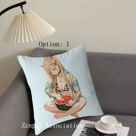 Marin My Dress-Up Anime Kawaii Soft Pillow Cushion Cover 1.5 x 1.5 ft
