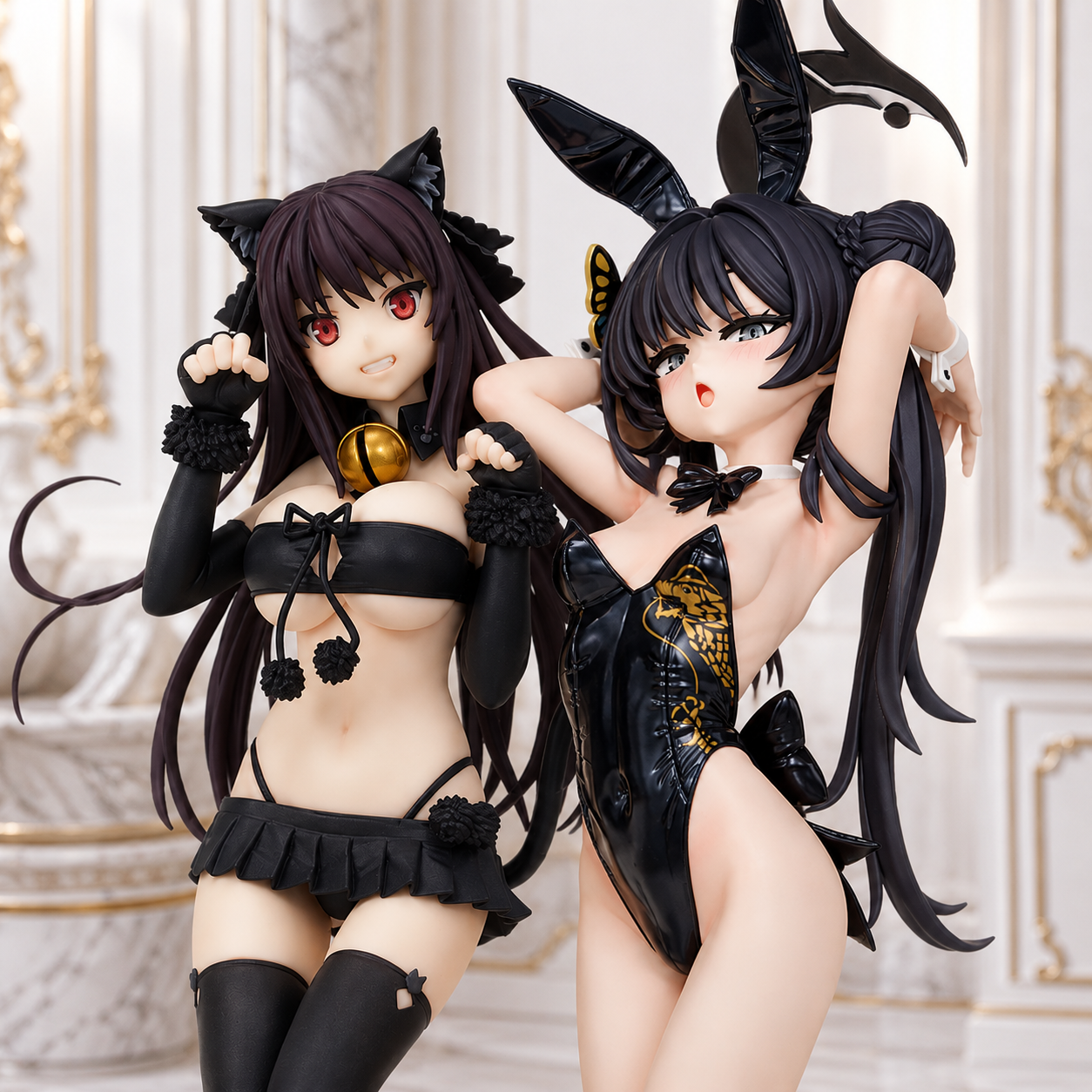 Bunny Girl & Neko Anime Waifu Figures