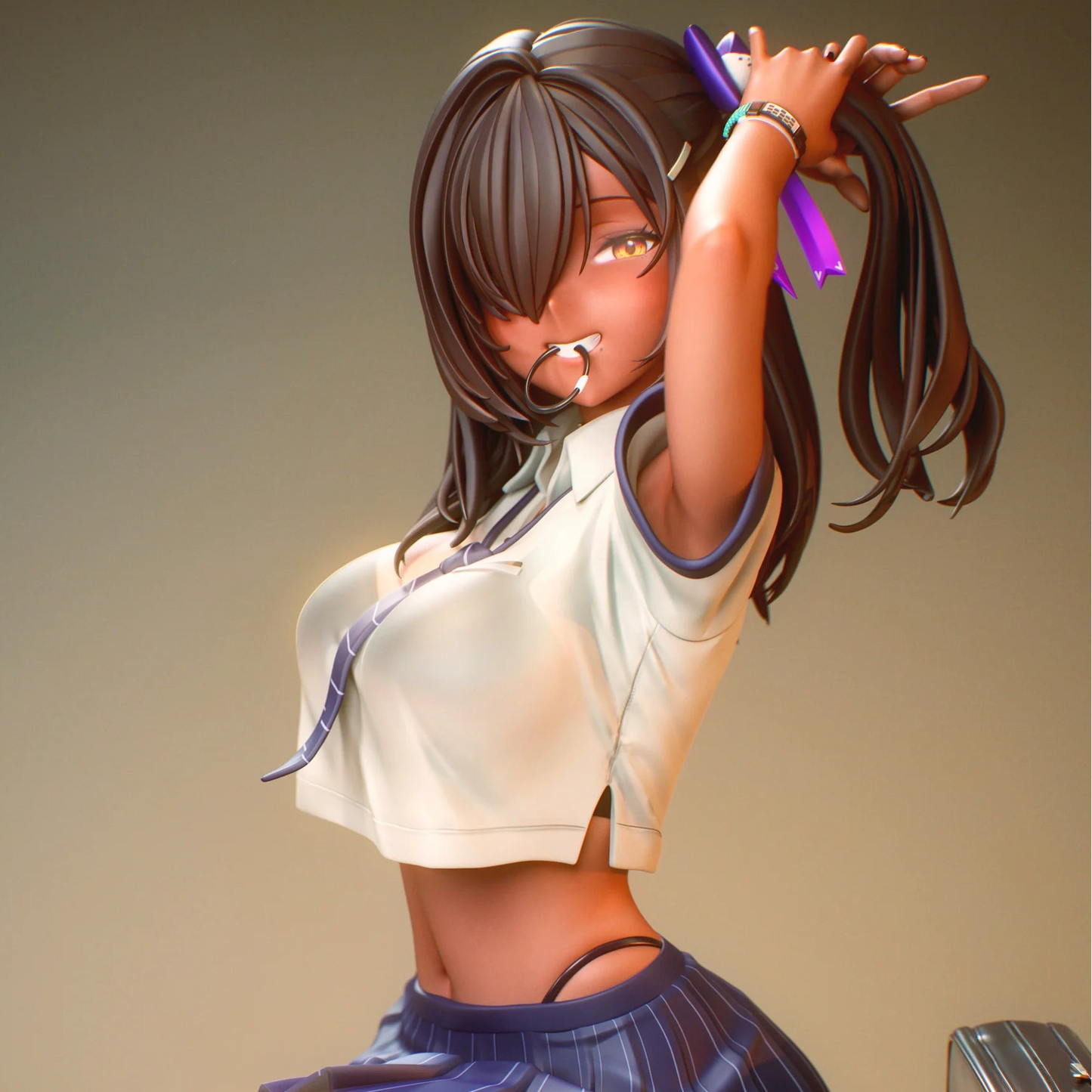 Naga Goddess of Victory: Nikke Noodle Stopper Anime Figure Model Statue PVC 5.5" [No Box]