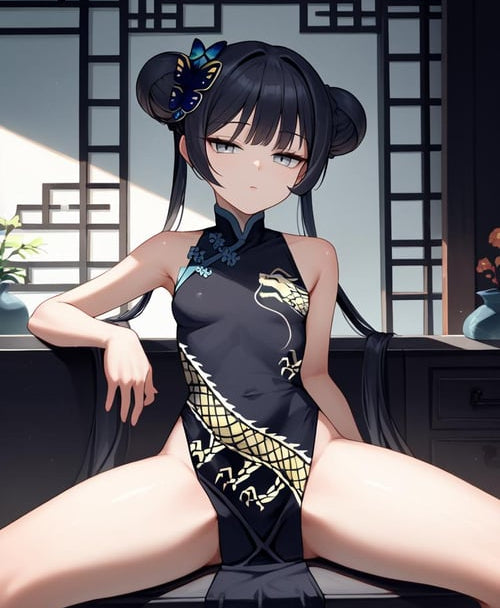 Ryuuge Kisaki Cheongsam Blue Archive Anime Figure Model Statue PVC 7.4" [Adult Collectible]