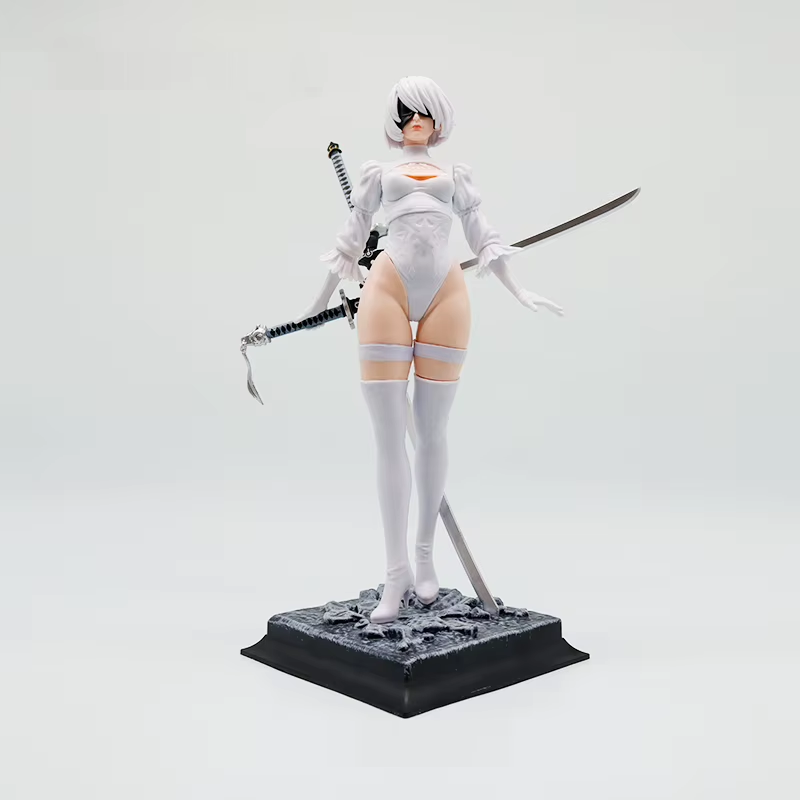 NieR:Automata: YoRHa No.2 Type B (2B) Combat Suit & Dress Ver. 1/7 Scale Figure