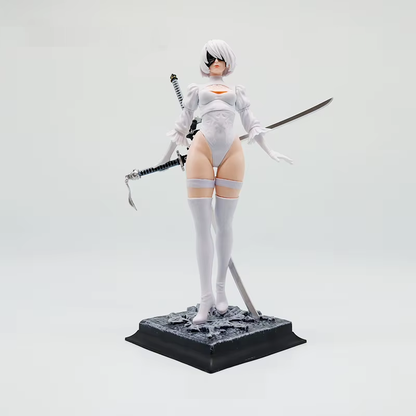 NieR:Automata: YoRHa No.2 Type B (2B) Combat Suit & Dress Ver. 1/7 Scale Figure