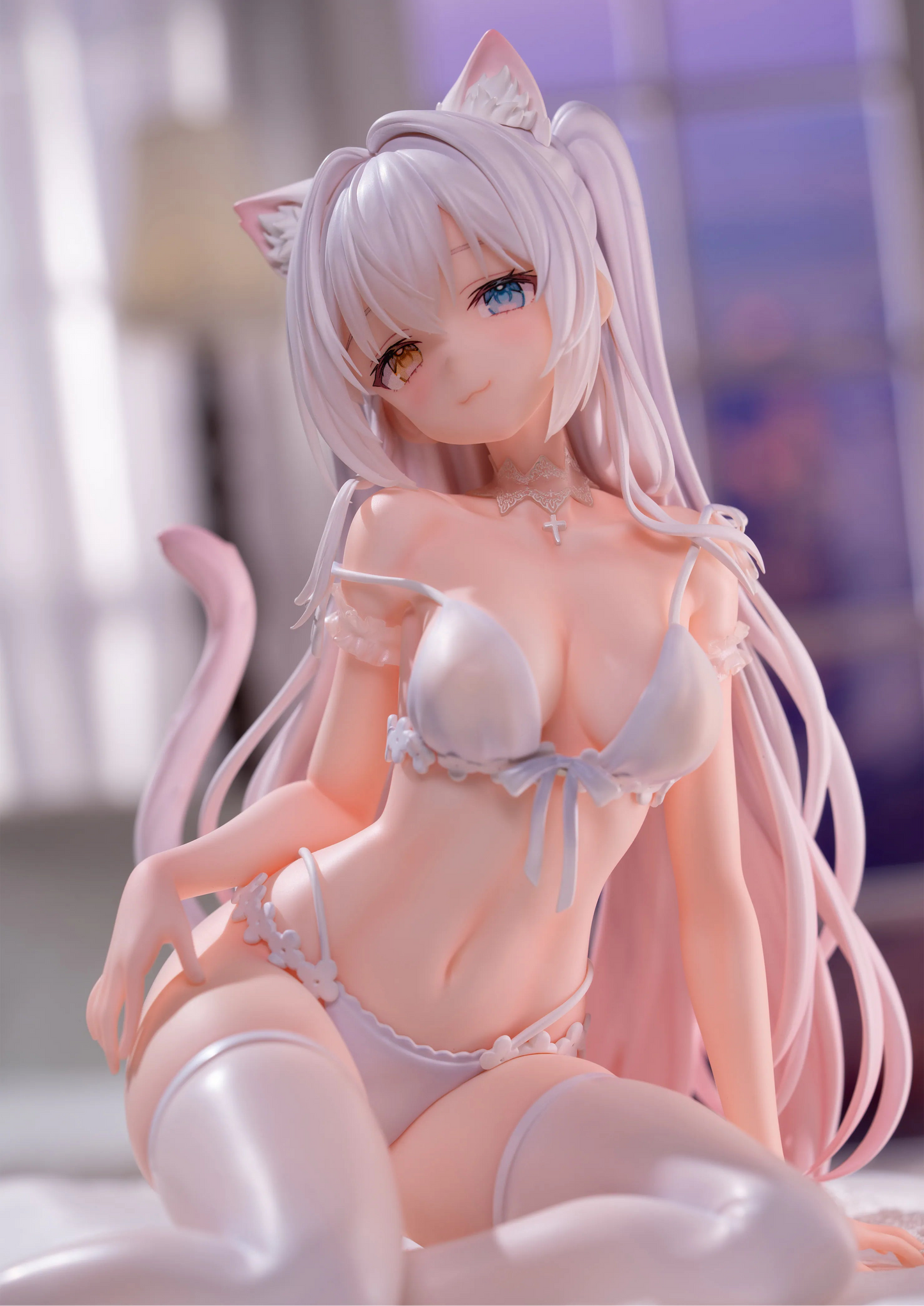 Vanilla Lingerie Nekopara Anime Figure Model Statue PVC 5.3" [Adult Collectible]
