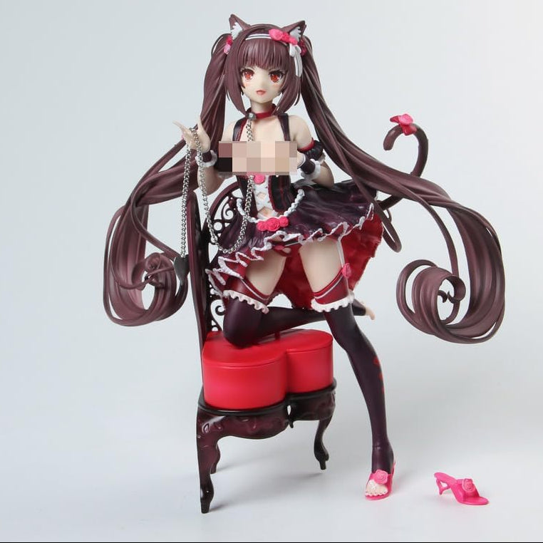 Chocola & Vanilla Lingerie Maid Nekopara Cast Off Anime Figure Model PVC 9.4" [Adult Collectible]