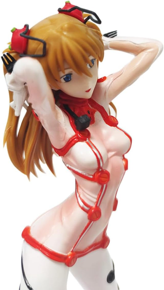 Asuka Sohryu Lab Suit Rebuild of Evangelion Cute Anime Figure Model PVC 8" [Boxed]