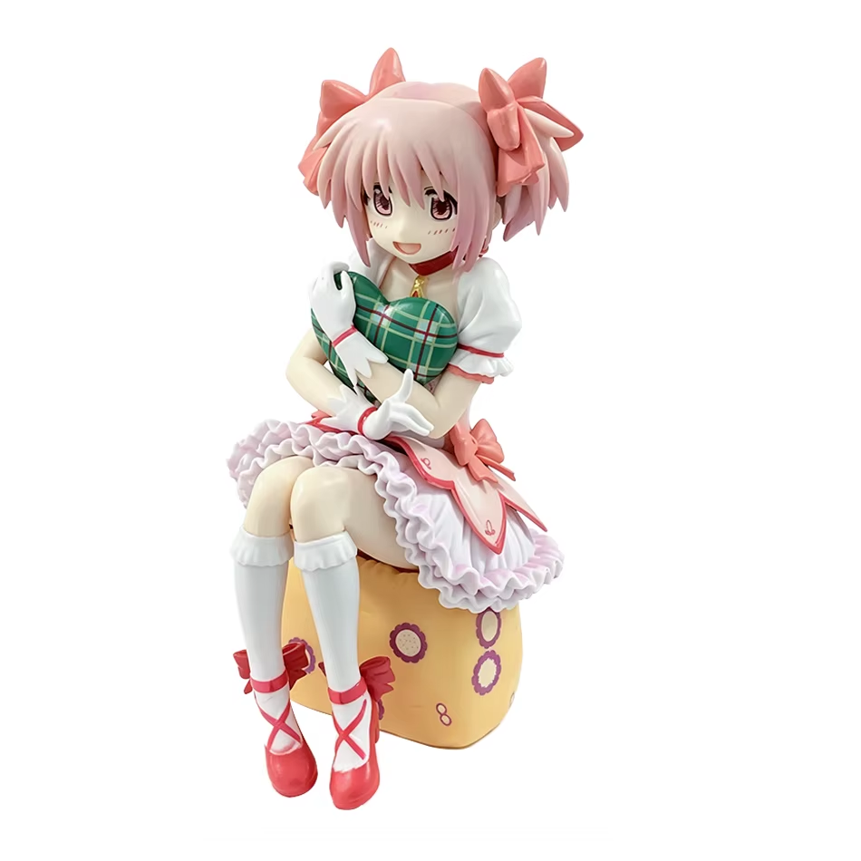 Madoka Kaname Sitting Puella Magi Madoka Magica Anime Figure Model PVC 5.8" [Boxed]