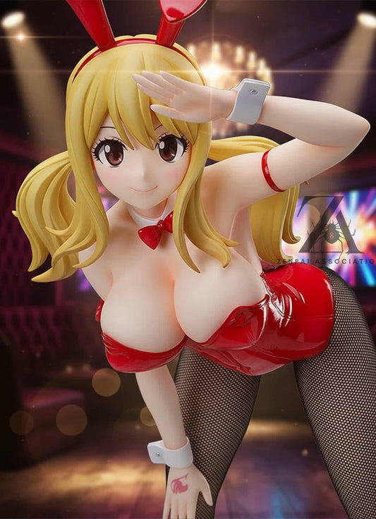 Lucy Heartfilia Bare Leg Bunny Fairy Tail Full Bust Anime Figure PVC 14" [No Box] *Adult Collectible*