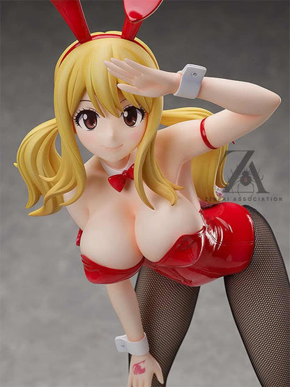 Lucy Heartfilia Bare Leg Bunny Fairy Tail Full Bust Anime Figure PVC 14" [No Box] *Adult Collectible*