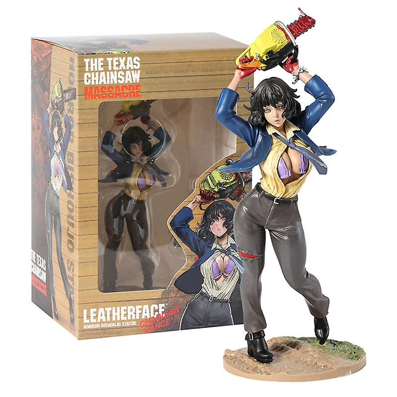 Female Leatherface Scary Parody Horror Figure Model Statue PVC 9" [Boxed]