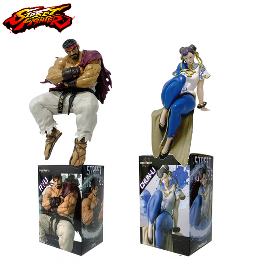 Chun-Li and Ryu Street Fighter Collectible Action Figure Model Statues PVC [Boxed] 5.5"