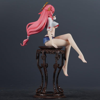 Yae Miko Summer Style Ver. Genshin Impact Anime Figure Model Statue PVC 9" [Adult Collectible]