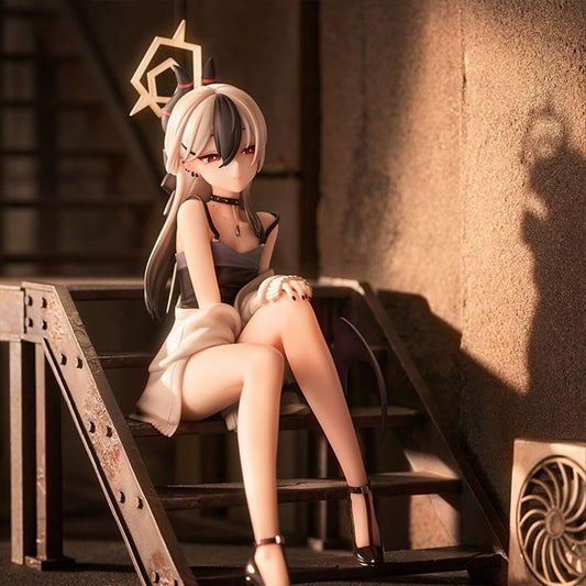 Onikata Kayoko Sitting Blue Archive RPG Kawaii Anime Figure PVC 6.2" [No Box]