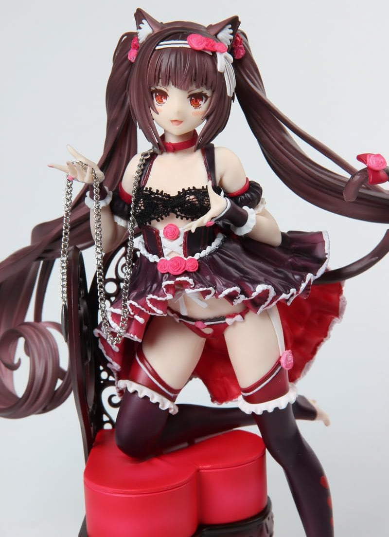 Chocola & Vanilla Lingerie Maid Nekopara Cast Off Anime Figure Model PVC 9.4" [Adult Collectible]