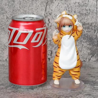 Kinako Tiger Pajamas My Cat Is a Kawaii Girl Anime Figure Model Statue PVC 4.5" [No Box]