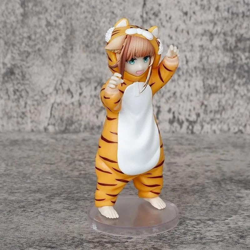 Kinako Tiger Pajamas My Cat Is a Kawaii Girl Anime Figure Model Statue PVC 4.5" [No Box]