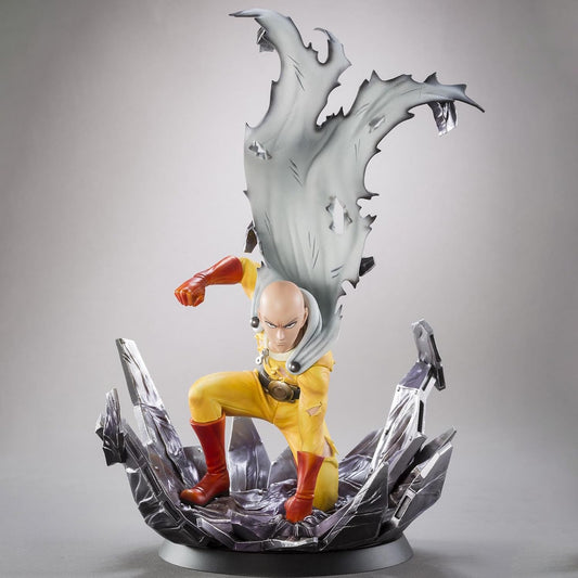 Saitama Superhero Landing Pose One Punch Man Anime Figure Model Statue PVC 9" [Boxed]