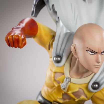 Saitama Superhero Landing Pose One Punch Man Anime Figure Model Statue PVC 9" [Boxed]