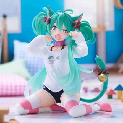Hatsune Miku Cat Ear T-Shirt Project DIVA Vocaloid Desktop Anime Figure PVC 4.5" [No Box]