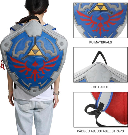 Link Hailia Shied Backpack Fan Zelda Cosplay Standard Bookbag 15 W x 18 H"