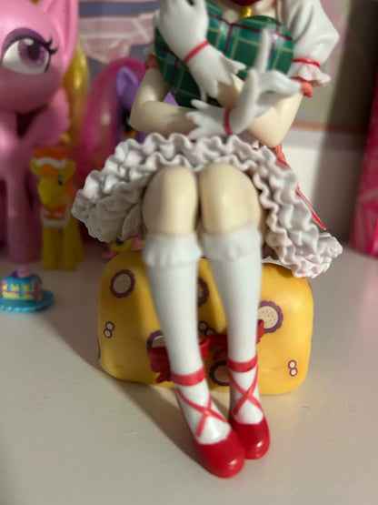 Madoka Kaname Sitting Puella Magi Madoka Magica Anime Figure Model PVC 5.8" [Boxed]
