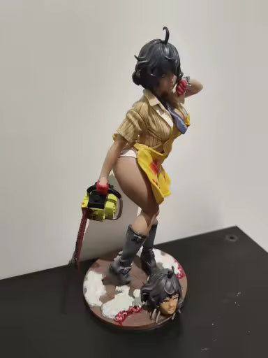 Female Leatherface Scary Parody Horror Figure Model Statue PVC 7" [Boxed]