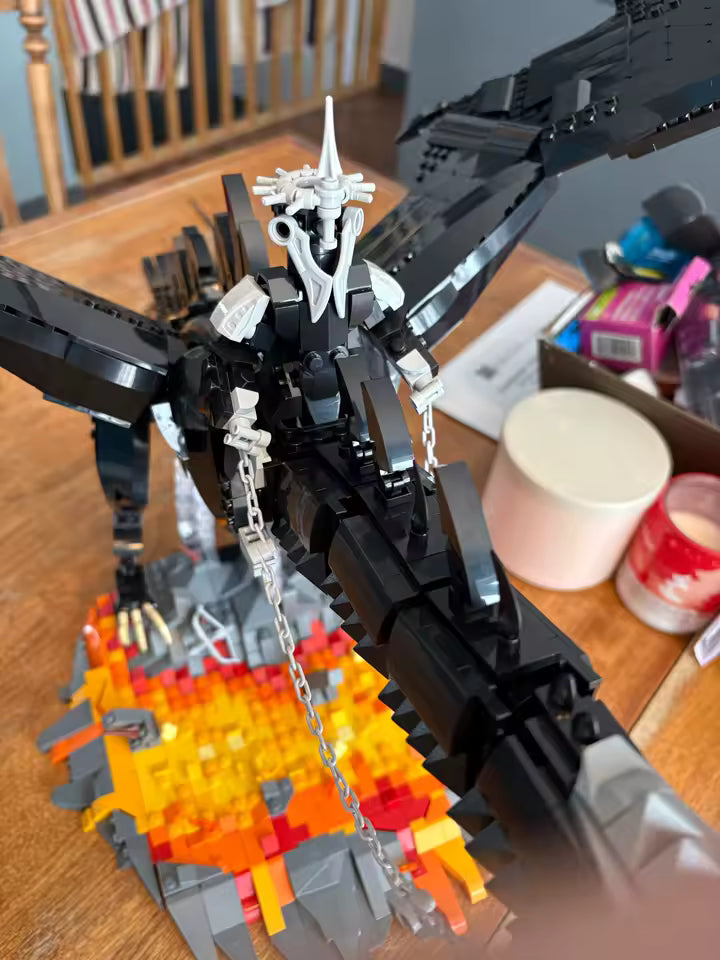 The Witch-King of Angmar The Lord of the Rings Movie Interlocking Building Blocks 2199 pc set PVC 24.5"[Boxed]