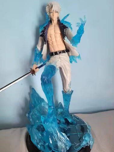 Toshiro Grand Crimson Lotus Ice Ring Bleach Iconic Anime Figure PVC 11" [Boxed]