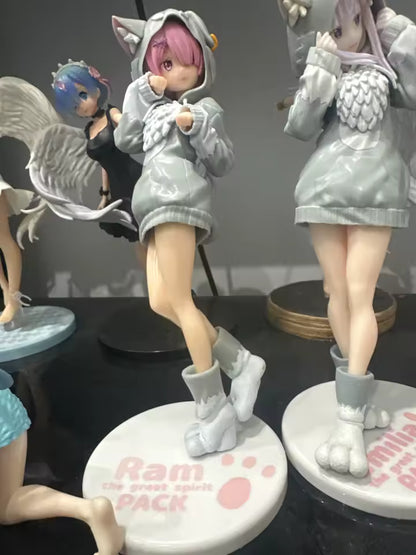 Mofumofu Pack Re:Zero Starting Life in Another World Anime Figure Model Statue PVC 7.8" [Boxed]