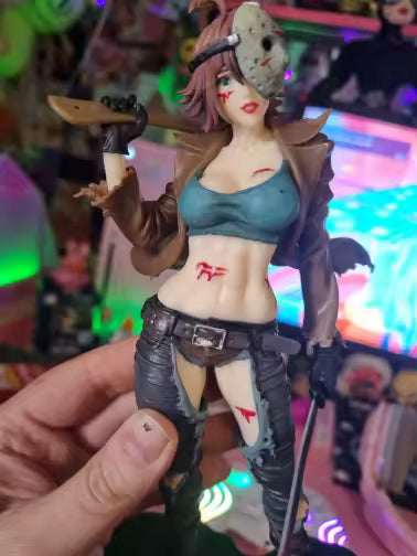Female Jason Vorhees Collectible Scary Parody Horror Figure Model Statue PVC 7" [Boxed]