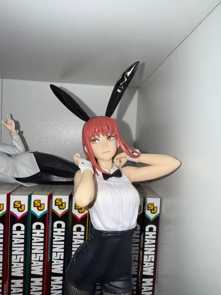Makima Bunny Girl Chainsaw Man Anime Figure Model Statue PVC 10" [No Box]