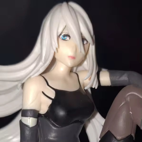 YoRHa Type a No.2 Sitting NieR: Automata Video Game Figure Noodle Stopper PVC 4" [No Box]