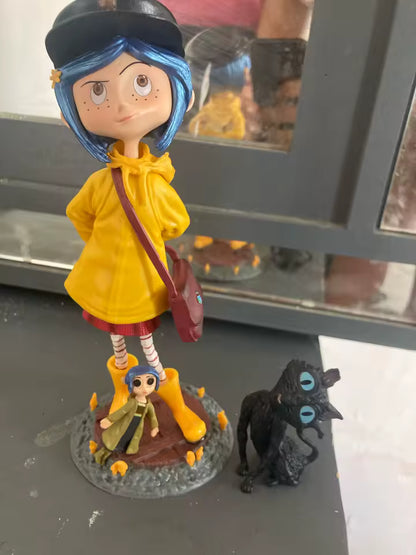 Coraline: Coraline Jones, The Cat & Coraline Doll Non-Scale Figure Set