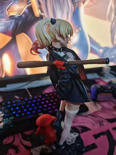 Harley Quinn DC Comics Neon Genesis Evangelion Crossover Anime Figure PVC 13" [No Box]