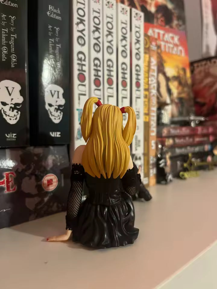 Misa Amane Sitting Death Note Anime Figure Model Statue PVC 6" [Boxed]