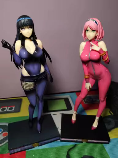 Hinata Hyuga and Sakura Haruno Rave Ver. Shippuden Anime Figure PVC 11.8" [Adult Collectible]