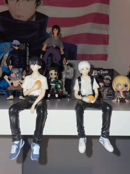 Tsujinaka & Hikaru Sitting The Summer Hikaru Died Desktop Anime Figure Model PVC 5" [Boxed]