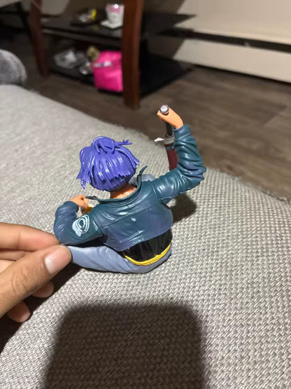 Future Trunks Sitting Dragon Ball Z Anime Collectible Figure PVC 3.9" [No Box]