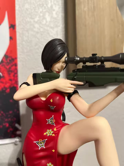 Ada Wong and Leon Scott Kennedy Resident Evil Collectible Figure Model Statue PVC [No Box]