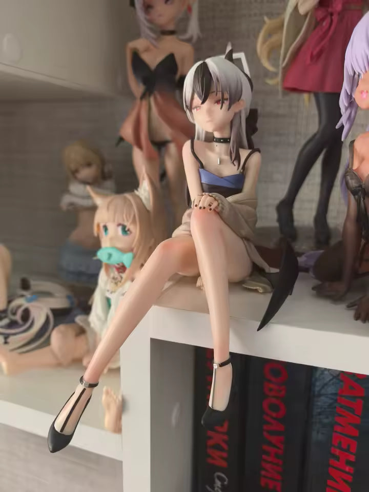 Onikata Kayoko Sitting Blue Archive RPG Kawaii Anime Figure PVC 6.2" [No Box]