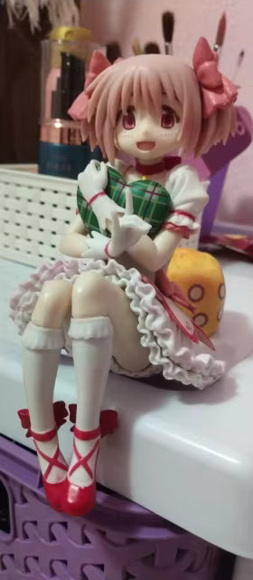Madoka Kaname Sitting Puella Magi Madoka Magica Anime Figure Model PVC 5.8" [Boxed]
