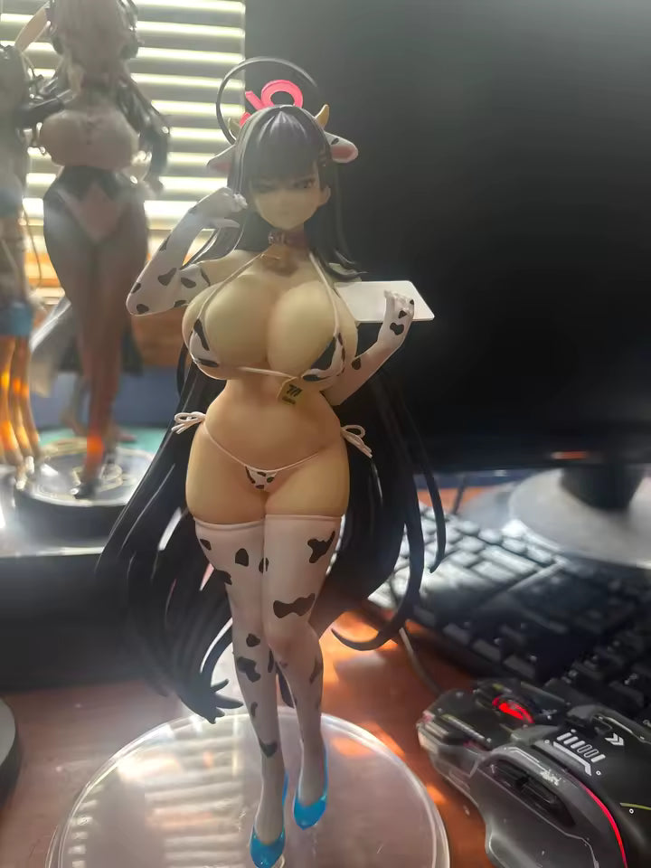 Rio Tsukatsuki Cow Bikini Blue Archive Anime Figure Model Statue PVC 9.8" [Adult Collectible]