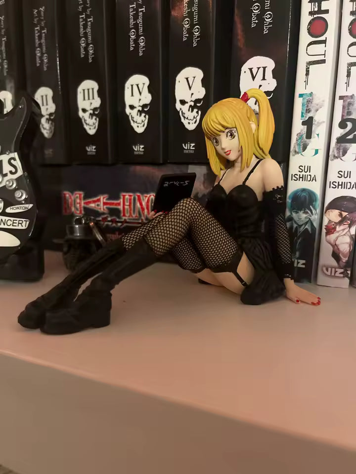 Misa Amane Sitting Death Note Anime Figure Model Statue PVC 6" [Boxed]