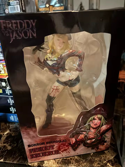 Female Freddy Krueger Collectible Scary Parody Horror Figure Model Statue PVC 7" [Boxed]
