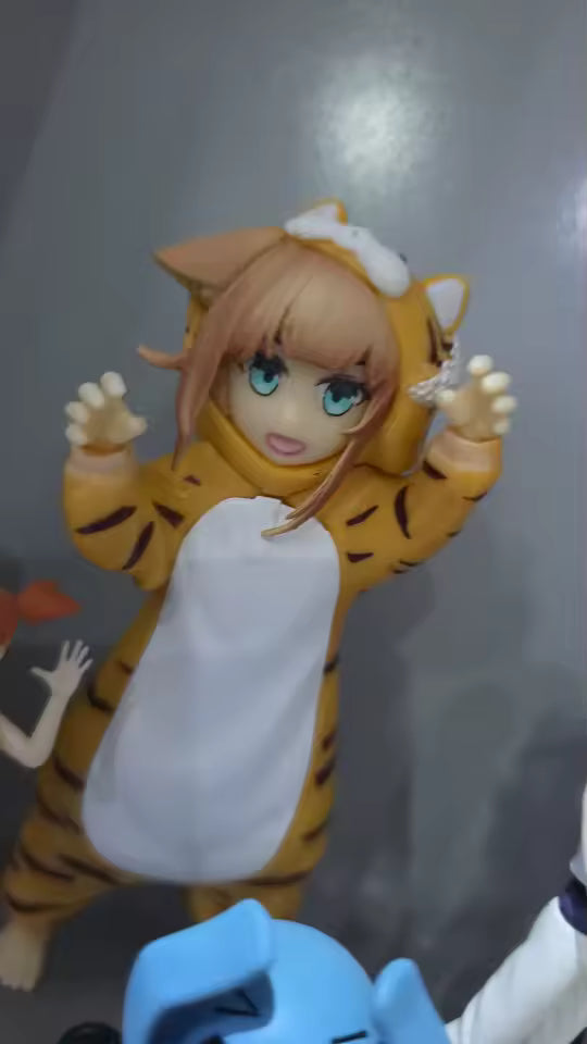 Kinako Tiger Pajamas My Cat Is a Kawaii Girl Anime Figure Model Statue PVC 4.5" [No Box]