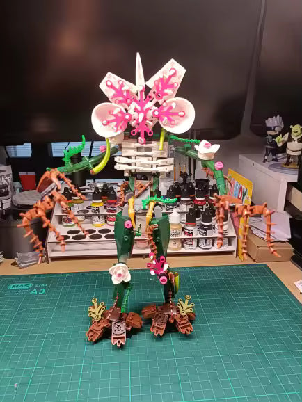 Orchid Demogorgon Stranger Things NEW Building Blocks 419 pcs set 13" [No Box]